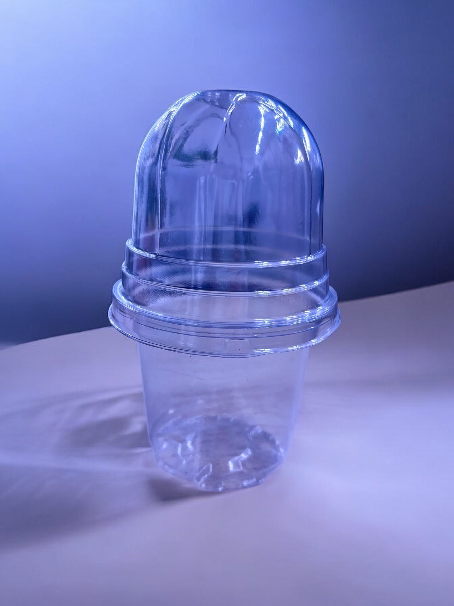 Maceta Transparente Con Cúpula para Cormos y Esquejes