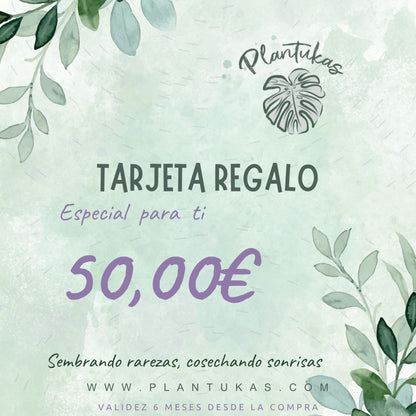 Tarjeta Regalo de Plantukas